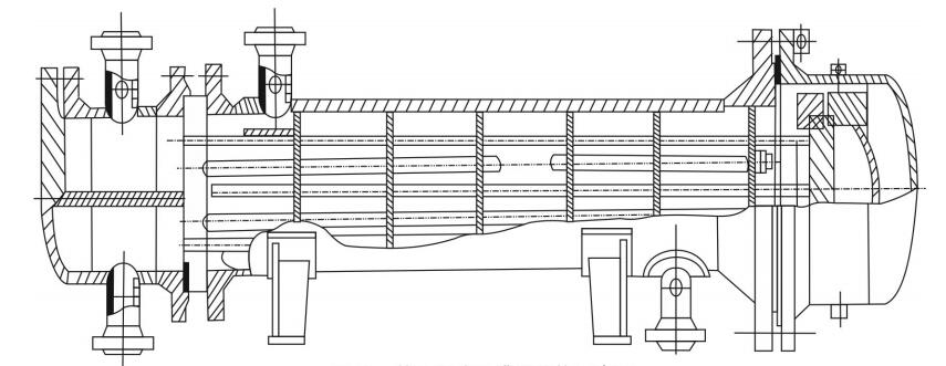     热虹吸式重沸器结构示意图 figure